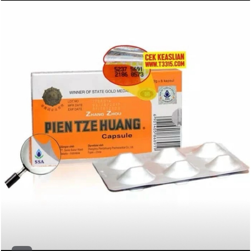 Pasca Operasi Pien Tze Huang Isi 6 Capsule - Kesehatan Hati