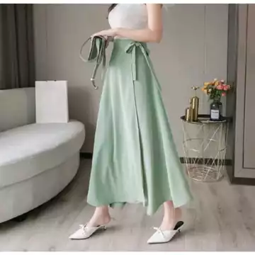 Rok Himari Skirt Korean Style Rok Flare Lilit Skirt Rok Lilit Satin Wrap Skirt Rok Lilit Polos