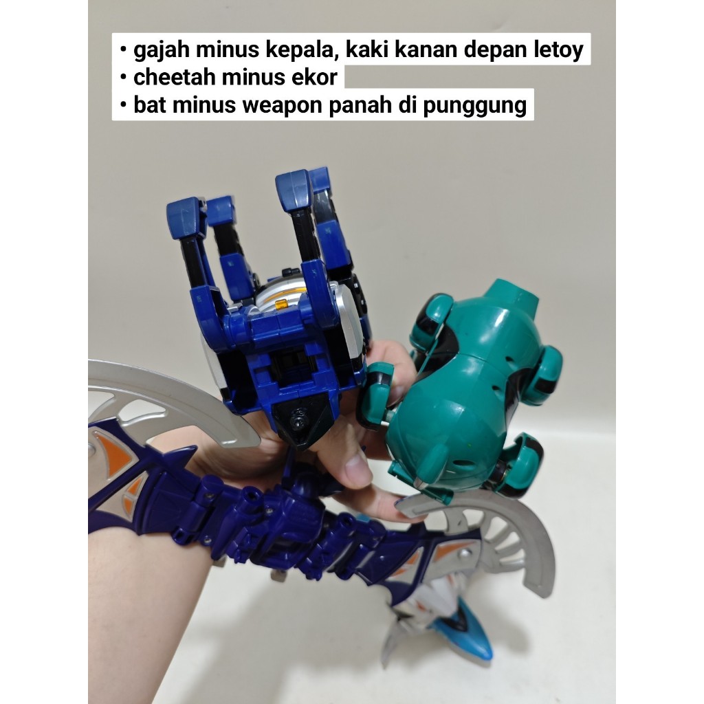 Jual Set bandai geki ranger geki zord megazord geki bat geki elephant ...