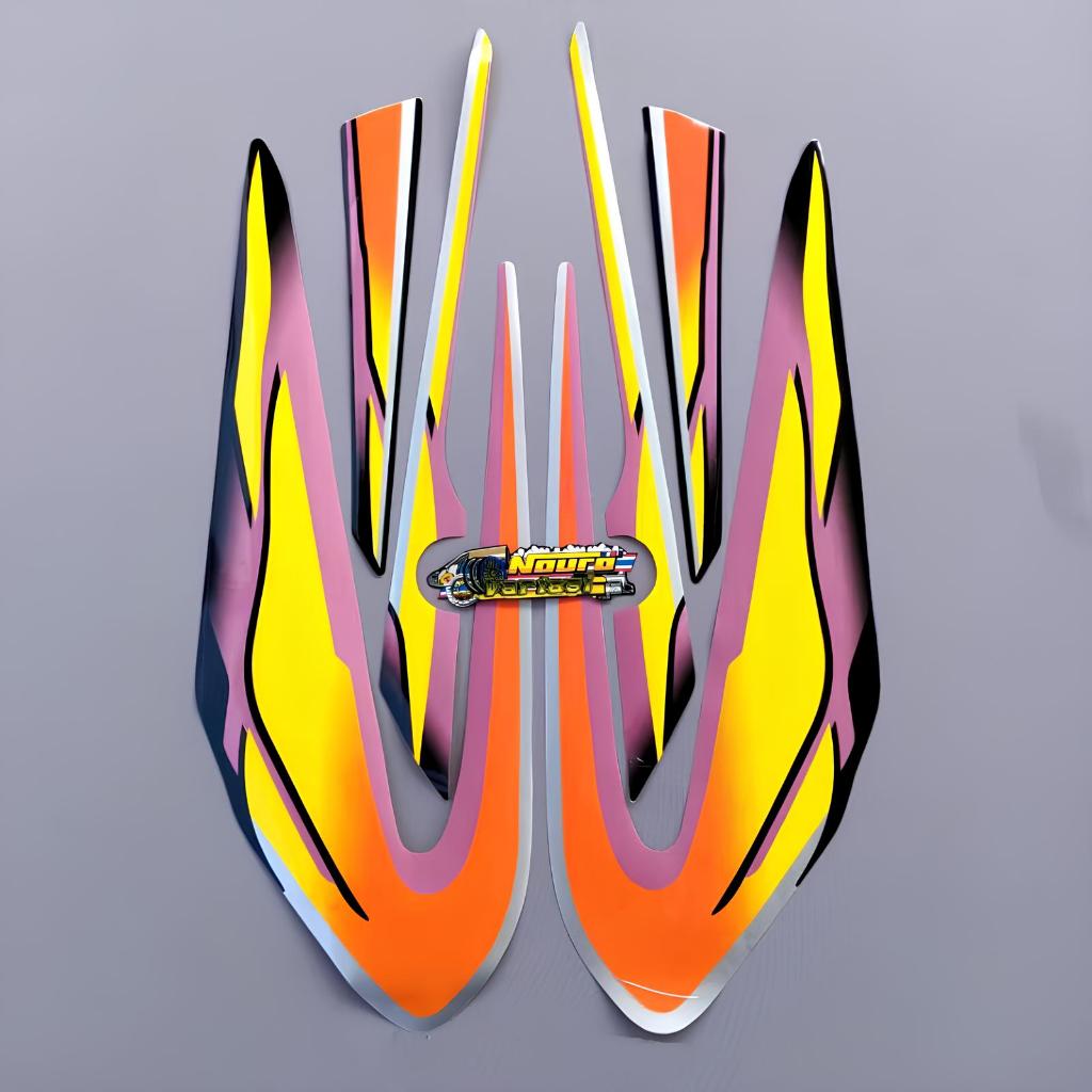 Jual stiker striping yamaha rx s rxs spesial 1999 kuning orange lis ...