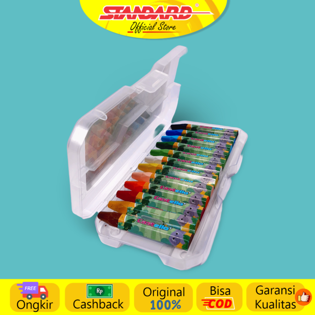 Standard - Castello Oil Pastel 12 / Set ( Crayon / Pewarna / Coloring ) (3)