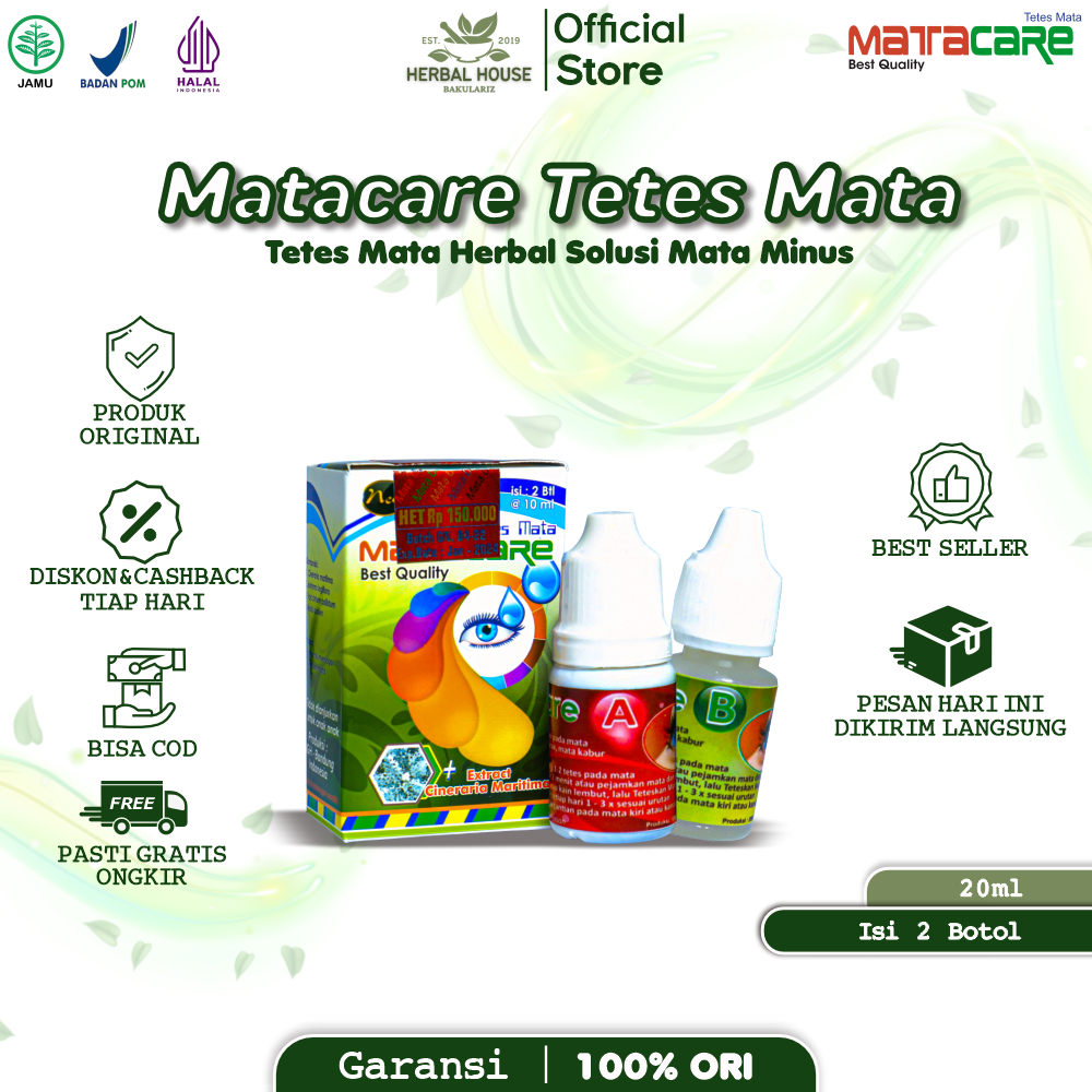 Jual MATACARE TETES MATA ASLI KESEHATAN MATA, MATA MERAH, MINUS ...