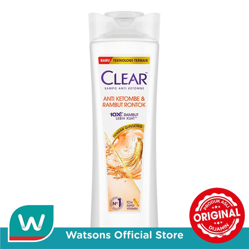 Jual Clear Shampoo Anti Ketombe & Rambut Rontok 300ml | Shopee Indonesia
