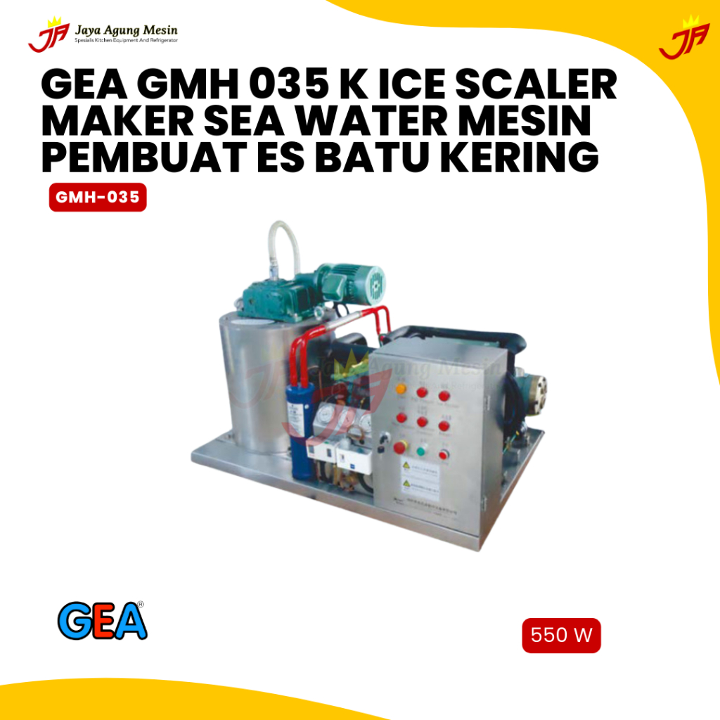 Jual GEA Ice Scaler Maker Sea Water Mesin Pembuat Es Batu Kering GMH ...