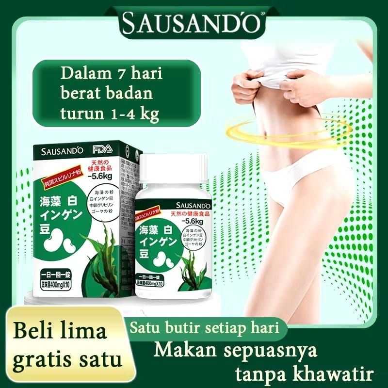 Jual SAUSANDO kapsul diet ampuh dalam 7 hari (hijau) | Shopee Indonesia