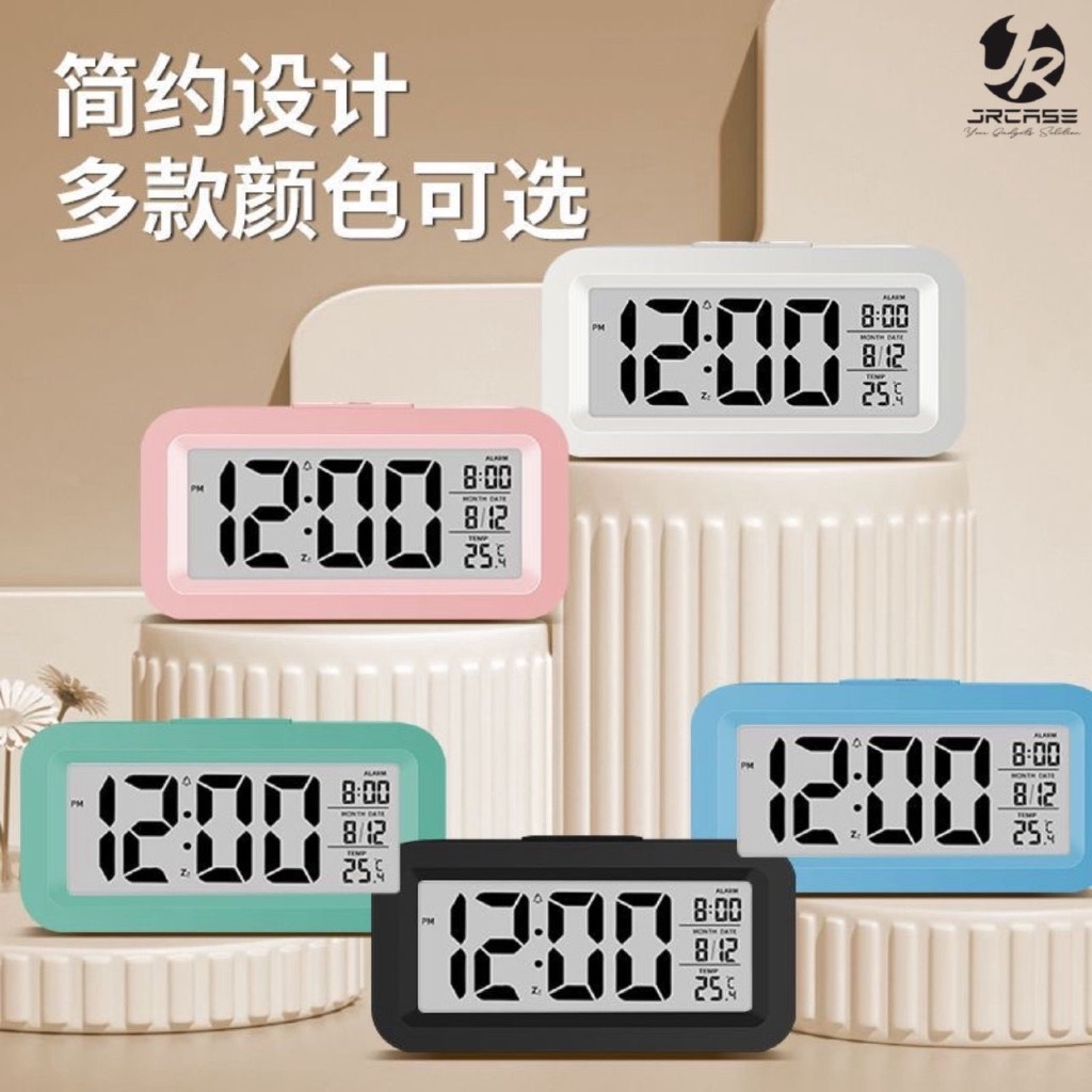 Jual Smart Jam Meja LCD Digital Table Clock Alarm Weker Hari Tanggal ...