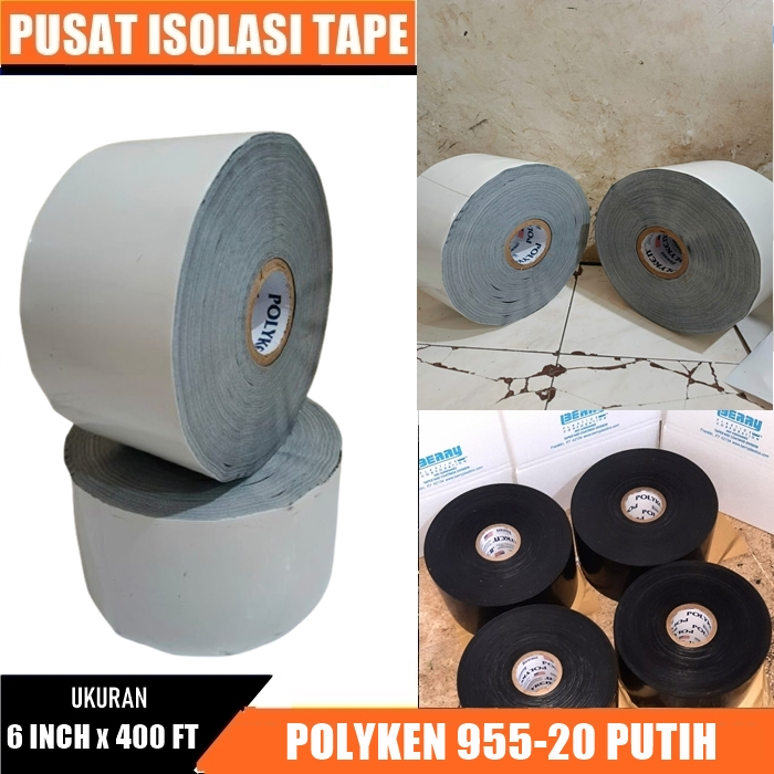 Jual Wrapping Polyken 6 inchi x 400 feat Putih | Shopee Indonesia