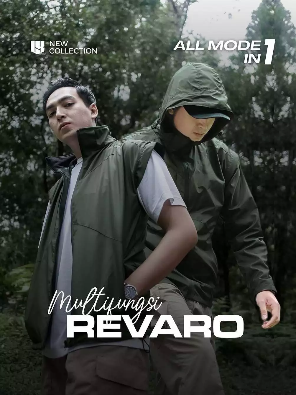 Larisko Jaket Multifungsi Revaro 7 In 1 | Waterproof