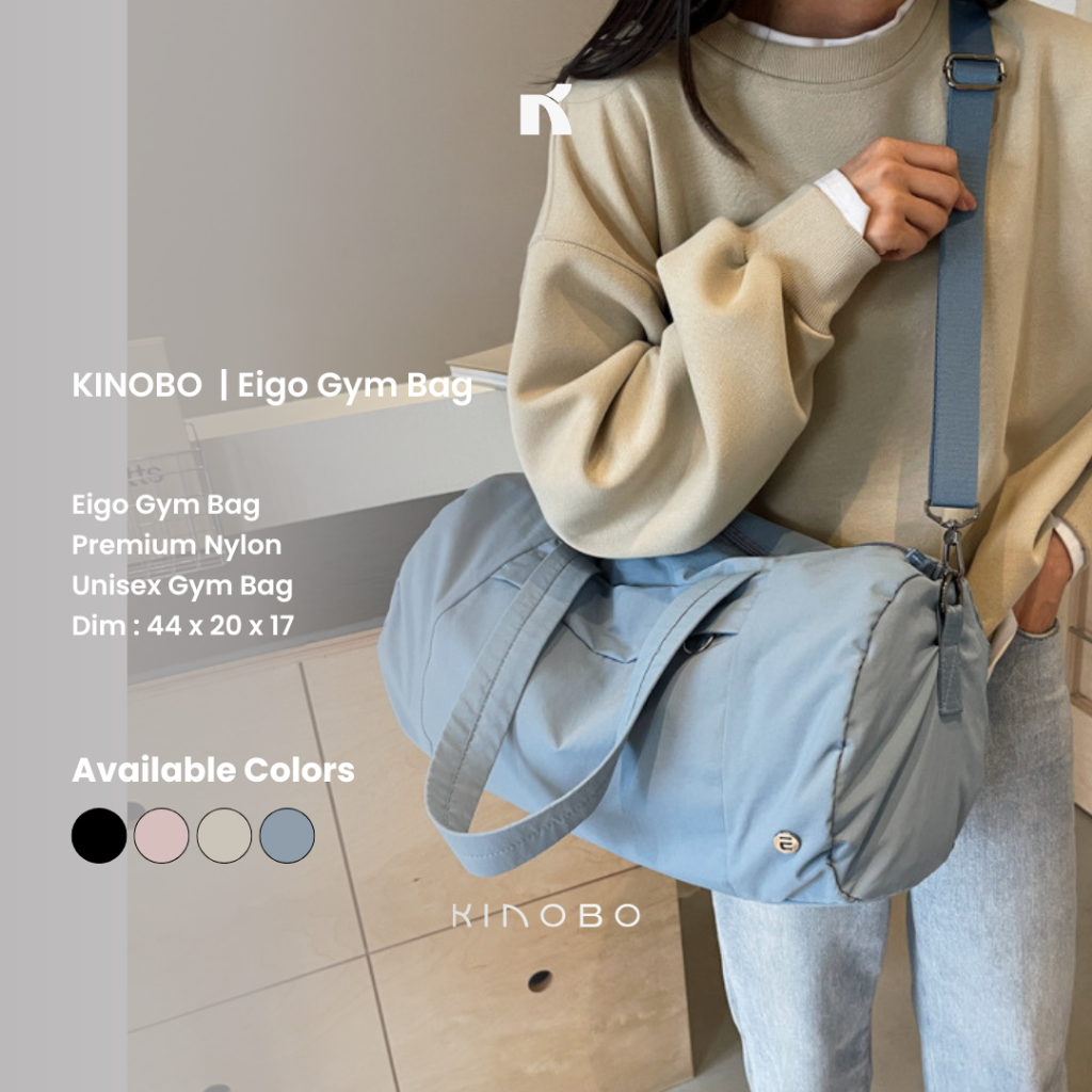 Jual KINOBO | Eigo Travel Gym Bag - Tas Olahraga Gym Duffle Bag Wanita ...