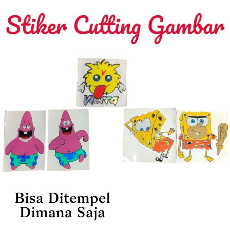 Jual Stiker Cutting Karakter Patrick Patrik Star SpongeBob SquarePants ...