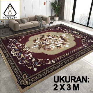 SUPERMAT - Karpet Lantai Eropa Polyester Jumbo [Uk 200 x 300 Cm]