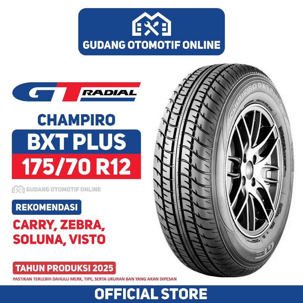 Jual Ban GT Radial Champiro BXT Plus 175/70 R12 Ban Mobil Carry Zebra ...