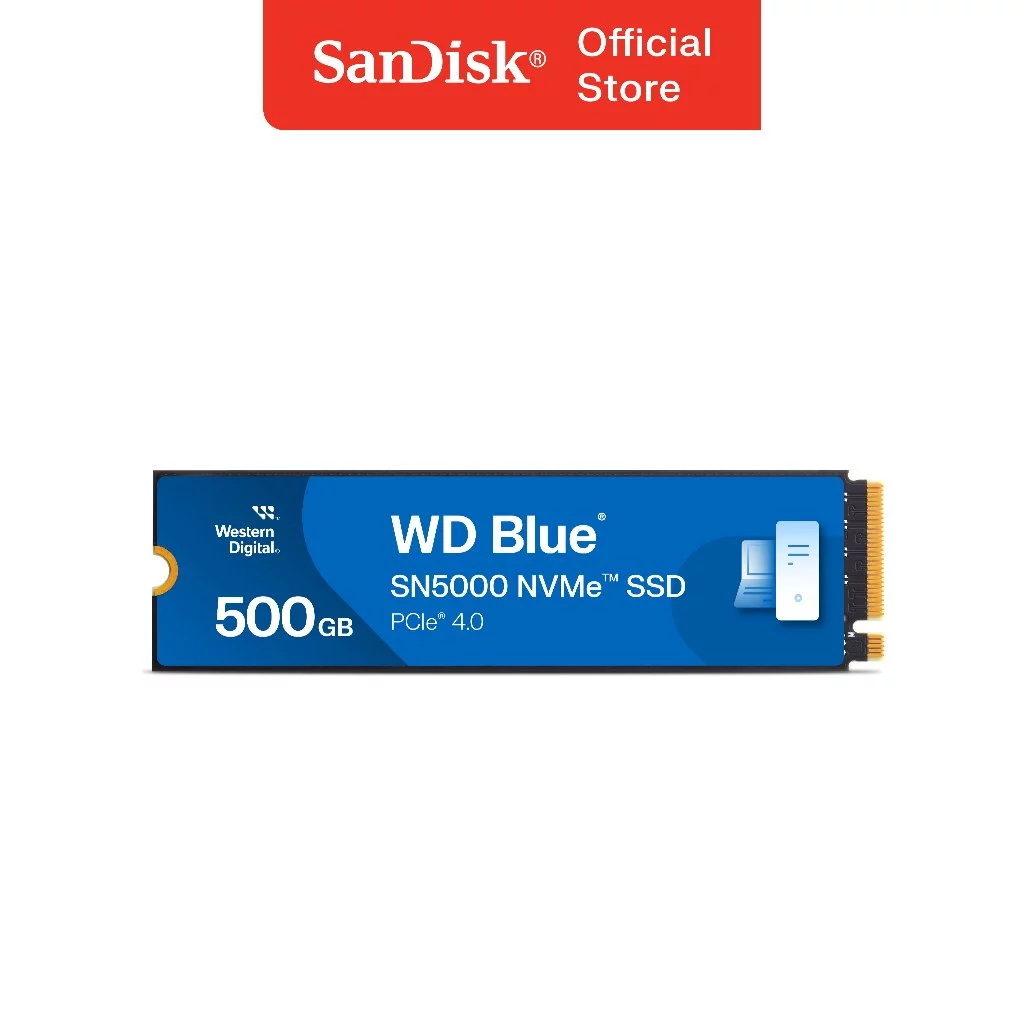 WD Blue SN5000 SSD 500GB 1TB 2TB PCIe Gen4 NVMe 2280