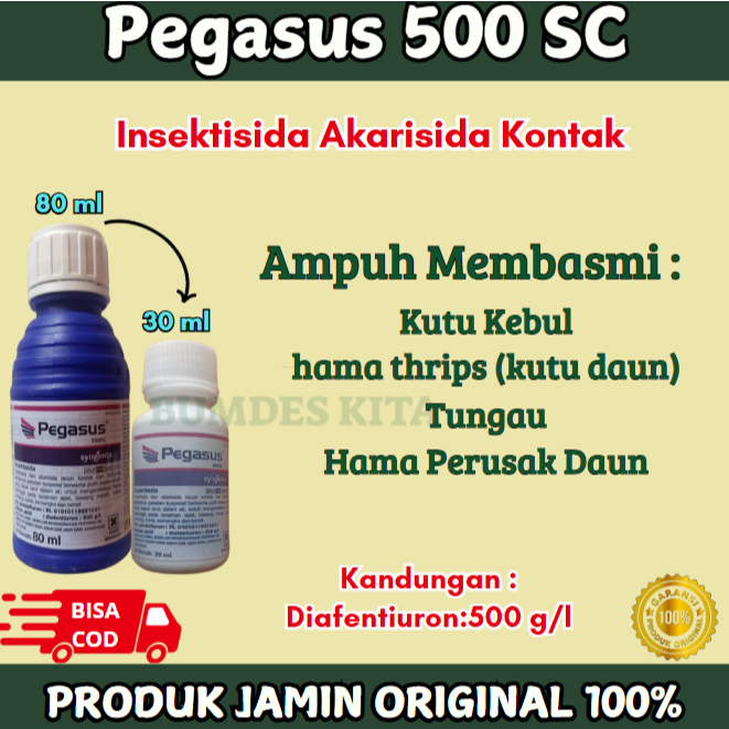 Jual INSEKTISIDA PEGASUS 500SC 30 ML INSECTISIDA AKARISIDA PEMBASMI ...