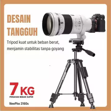 Neepho 3160s Tripod Multifungsi Photography Kamera Cellphone DSLR