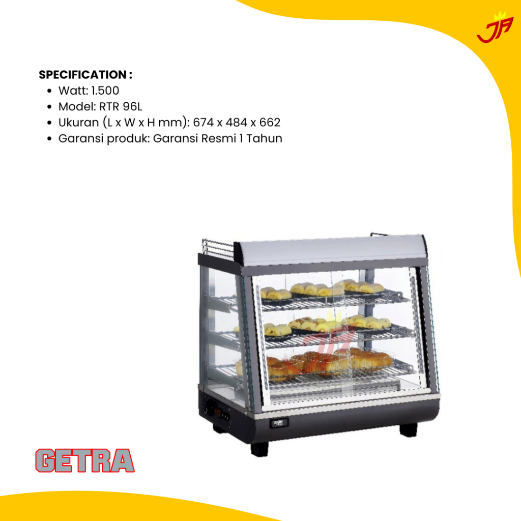 Jual GETRA ELECTRIC FOOD WARMER RTR-96L Getra/MESIN PENGHANGAT MAKANAN ...