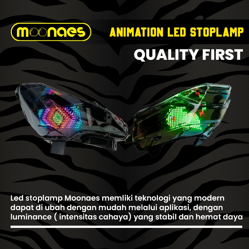 Jual MOONAES ANIMATION LED STOPLAMP YAMAHA NEW NMAX 2020 | Shopee Indonesia