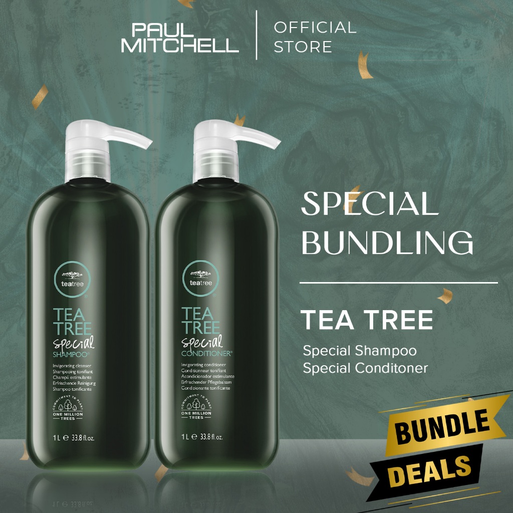 Jual Tea Tree Special Shampoo + Special Conditioner 1L BUNDLE | Shopee ...
