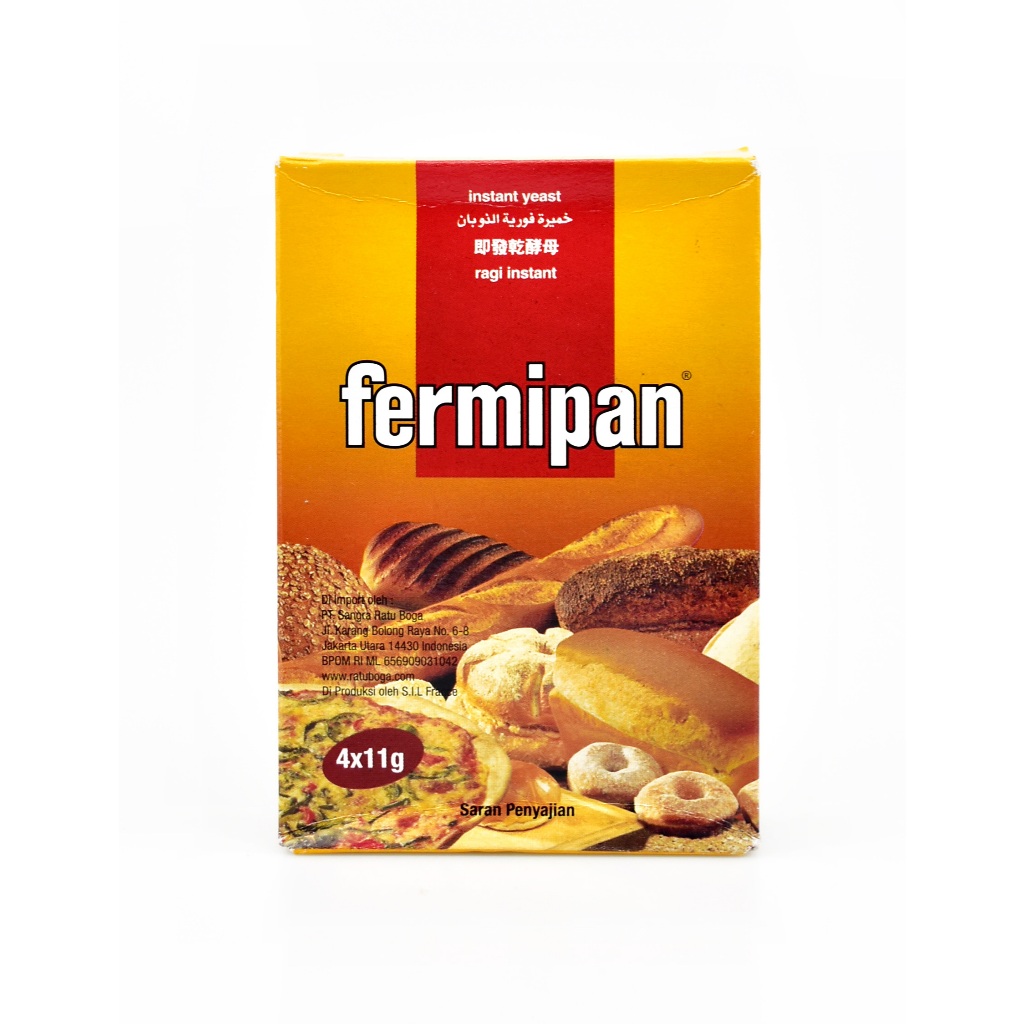 Jual Fermipan Ragi Kering Instant 1 Pak ( 4 X 11 Gram ) | Shopee Indonesia