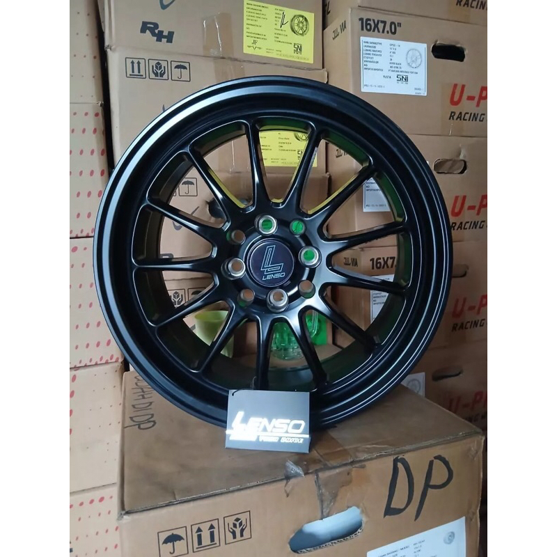 Jual Velg Mobil Lenso Project D SATIN BLACK R16 x 7 / 8 Pcd 4x100 ...