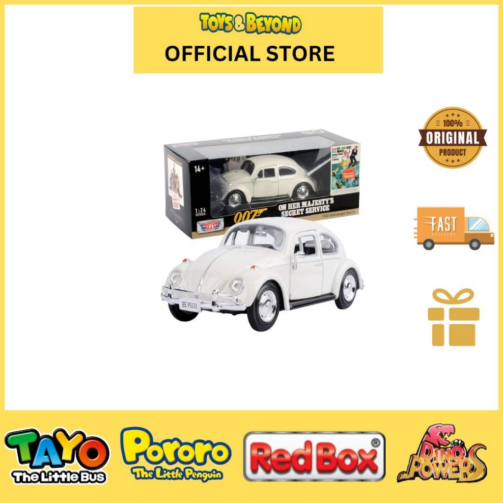 Jual MOTORMAX DIECAST VOLKSWAGEN JAMES BOND 1:24 BEETLE 79854 | Shopee ...