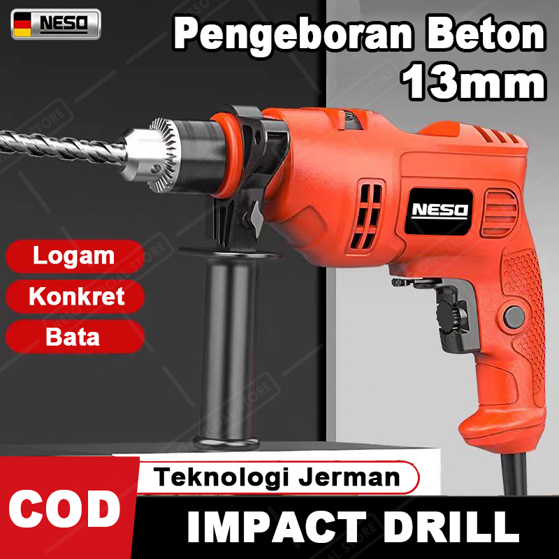 Jual NESO Mesin Bor 13mm （COD）Listrik Impact Drill Electric Drill Bolak ...
