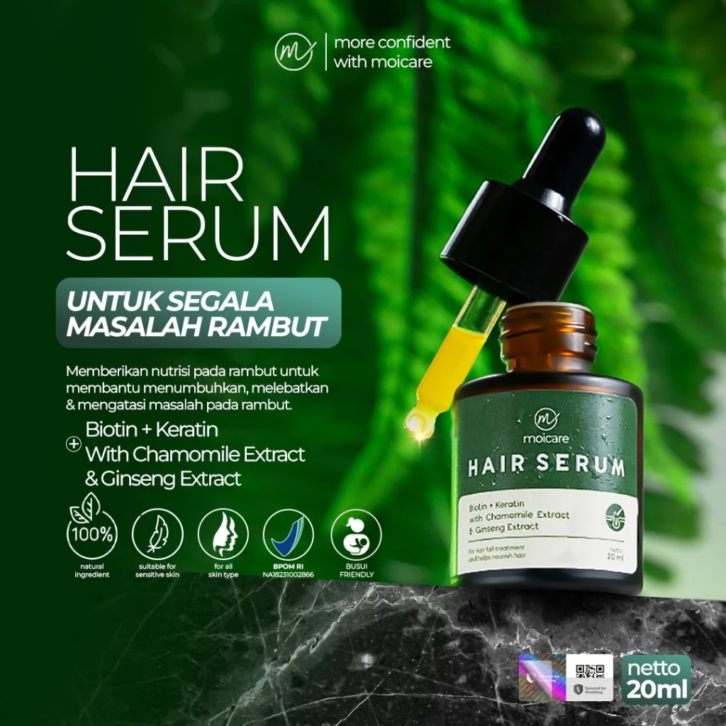 Jual Moicare Hair Serum - Anti Hair Fall Treatment With Biotin Keratin ...