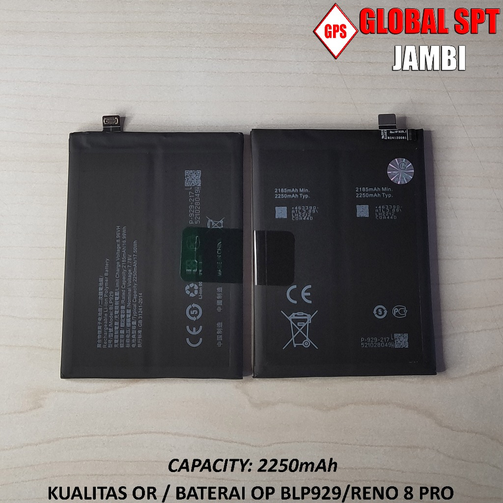Jual BATERAI OPPO BLP929 / RENO 8 PRO / BATRE RENO8 PRO 5G / BATERE ...