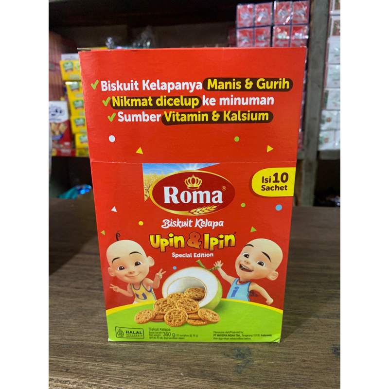 Jual Roma Kelapa Sachet 1 pak isi 10 sachet x 36 gram | Shopee Indonesia
