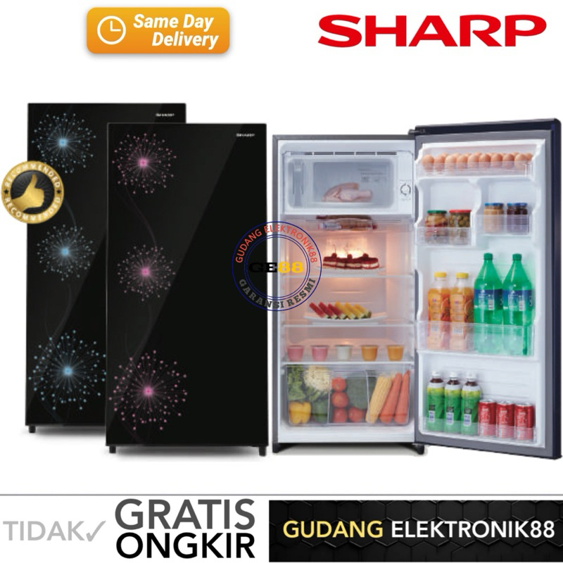 Jual Kulkas SHARP 1 Pintu SJ-X187MG-DP/DB 166L SJ-X197MG-DP/DB 184L SJ ...
