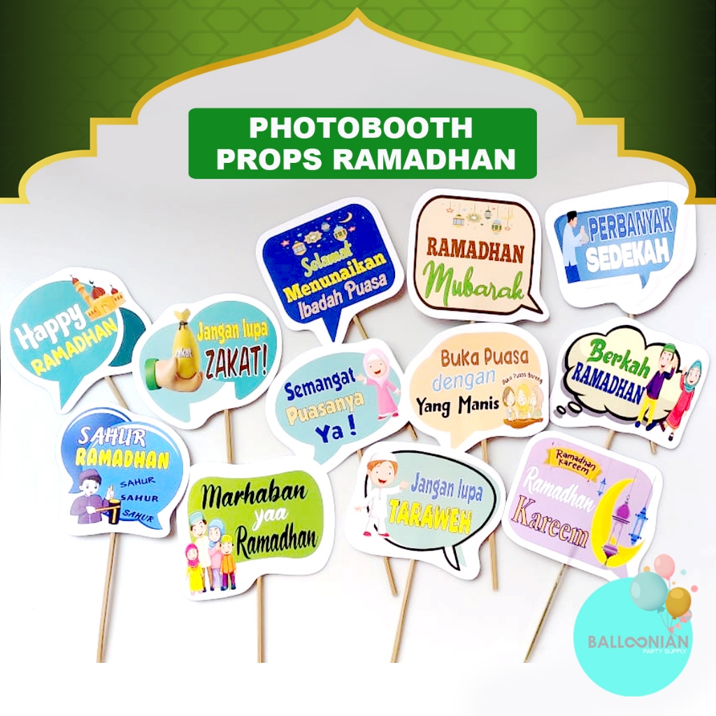 Jual Photobooth Lebaran/Hiasan Foto Idul Fitri/Ramadhan/Puasa/Marhaban ...