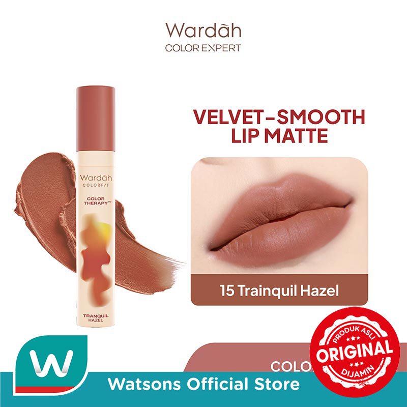 Jual Wardah Colorfit Velvet Matte Lip Mousse 15 Tranquil Hazel 4g ...