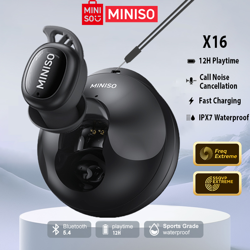 Jual MINISO X16 True Wireless Mini Tak Terlihat Sleep Earphone V5.4 ...