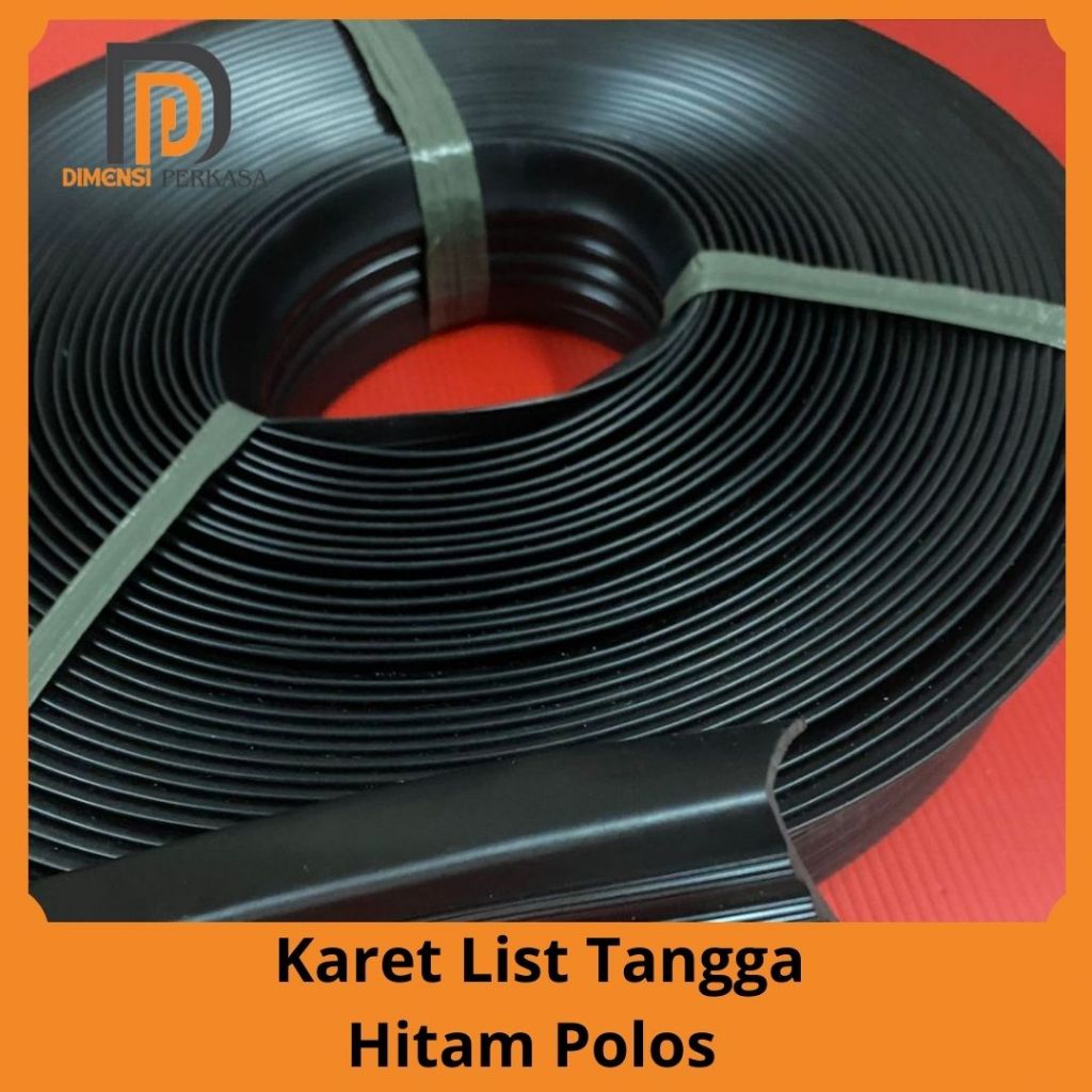 Jual Karet list tangga hitam polos 1roll 20 meter | Shopee Indonesia