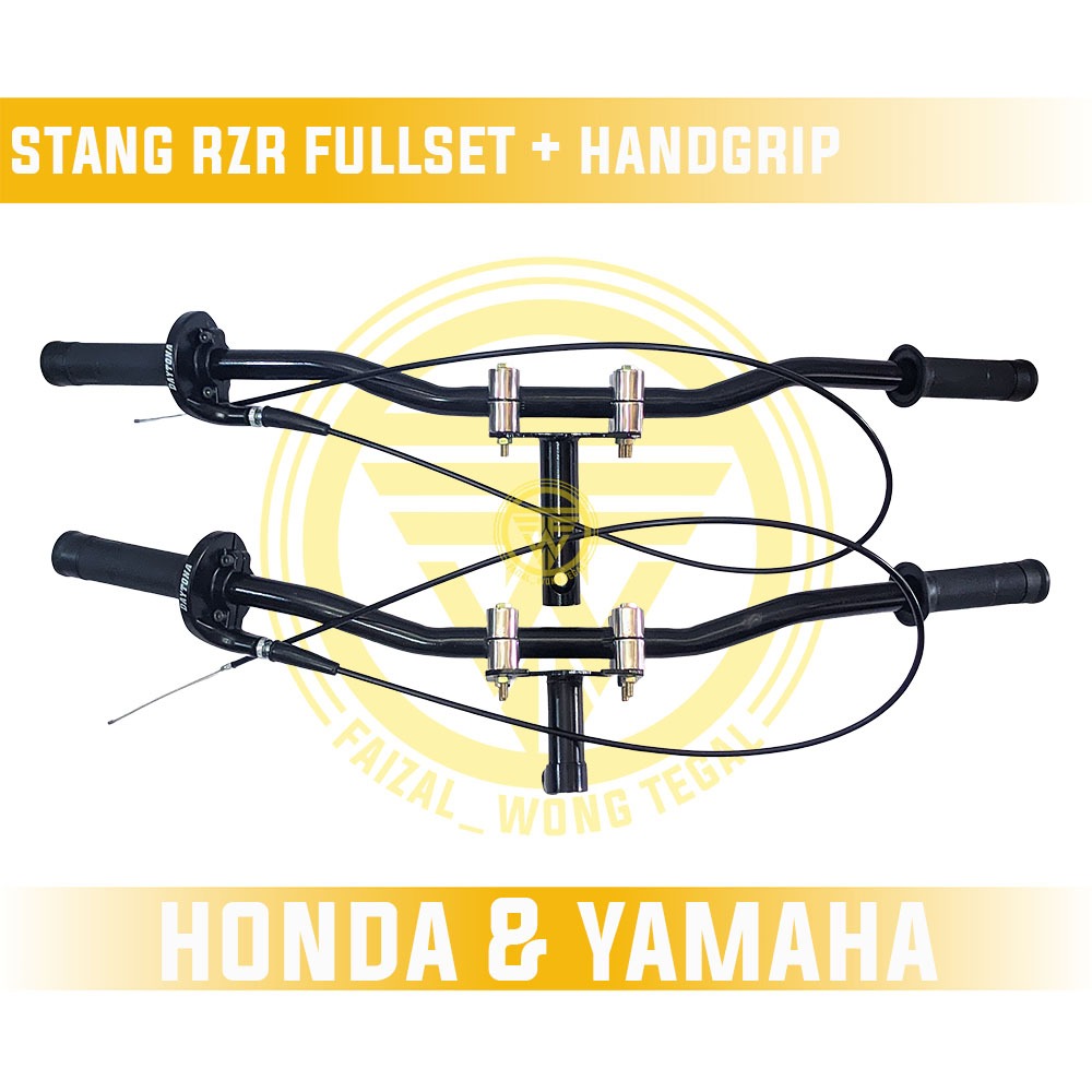 Jual Paket stang rzr plus dudukan stang racing road race universal ...