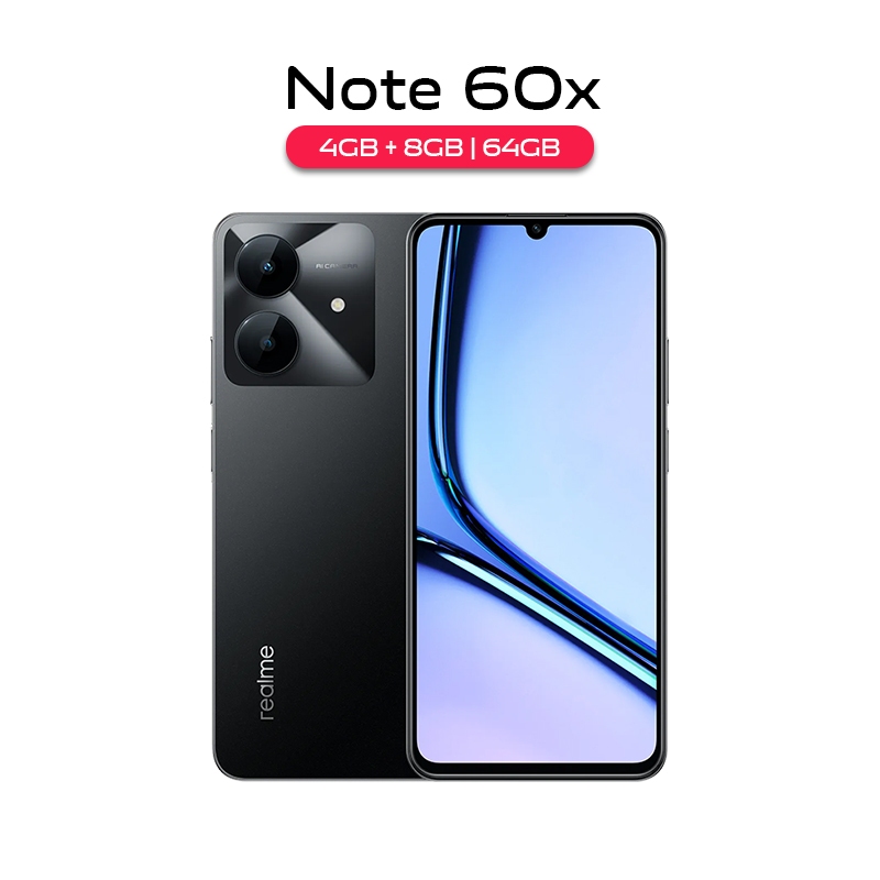 Hp realme Note 60x 4/64GB 4/128GB RAM 4GB+8GB Extended ROM 128GB realme  Terbaru 2025 Garansi Resmi