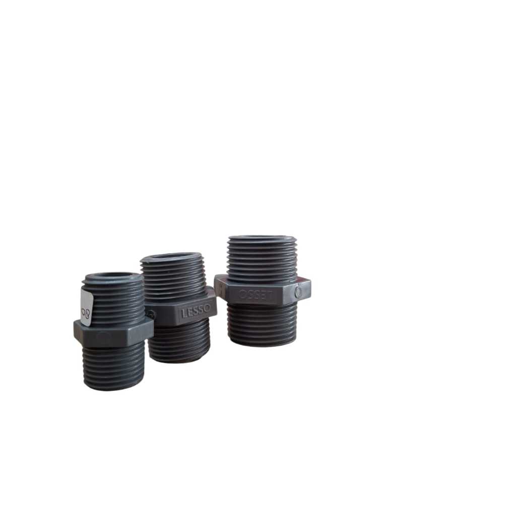 Jual LESSO - PVC U AW FITTINGS - DOUBLE NIPPLE 3/4