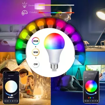 Lampu Smart Led Rgb Wifi 14 Watt Multicolor Hemat Energi Mavis Smart Led