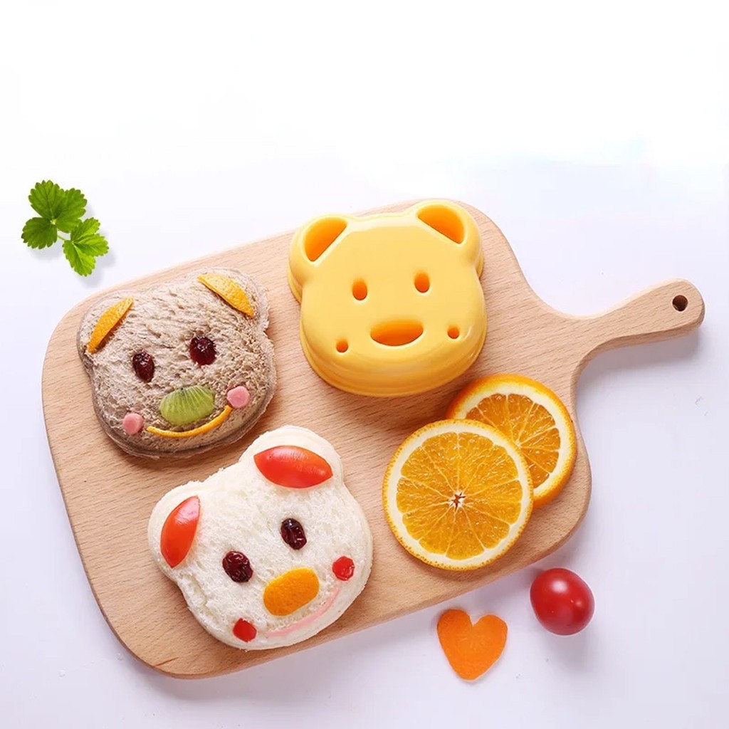Jual Cetakan ROTI TAWAR SANDWICH Karakter bentuk kelinci beruang mobil ...