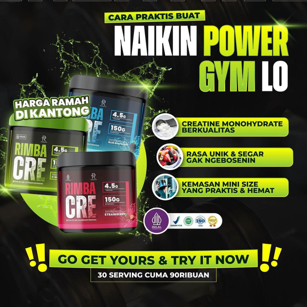 Jual RimbaLife Rimba CRE 150 grams - Suplemen Creatine Monohydrate ...