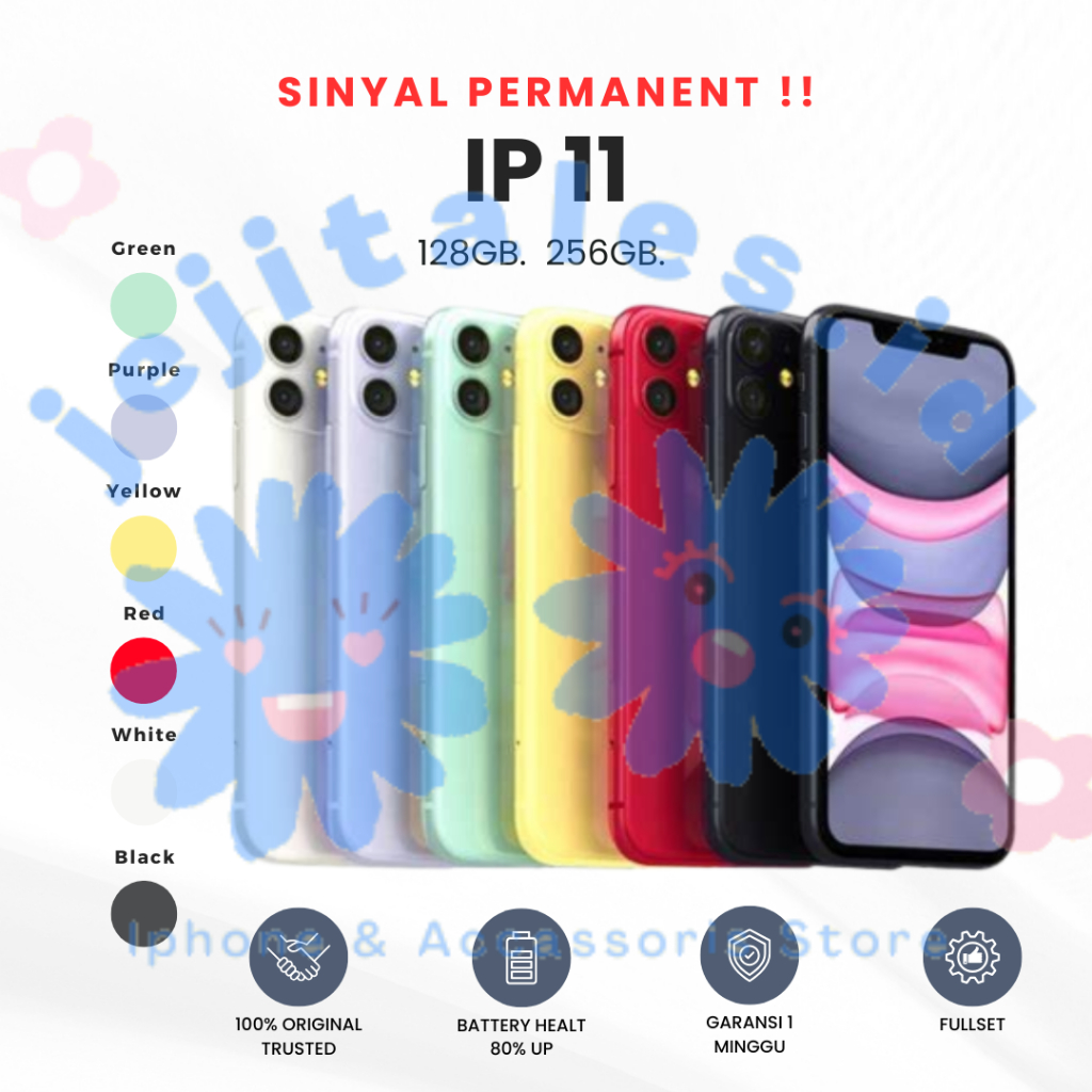 Jual IP 11 BC 64GB 128GB 256GB Second Terdaftar | Shopee Indonesia