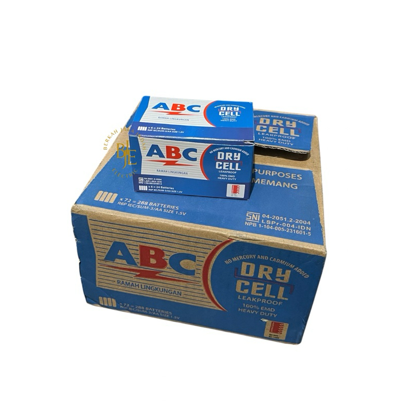 Jual BATERAI ABC BIRU AA DRY CELL R6 ( 1 BOX ISI 24 ) ORIGINAL PROMOOOO ...
