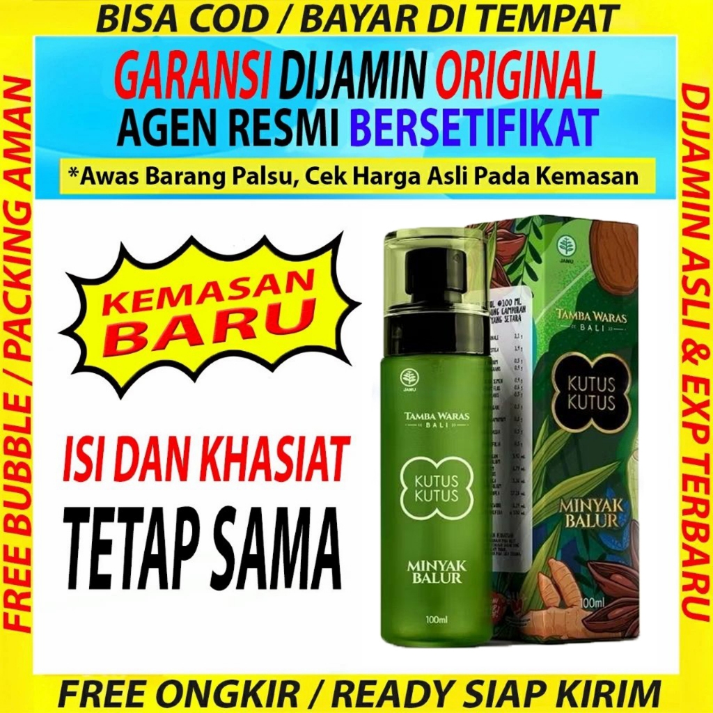 Jual MINYAK BALUR KUTUS KUTUS ASLI OFFICIAL KUTUSKUTUS AKSARA BALI