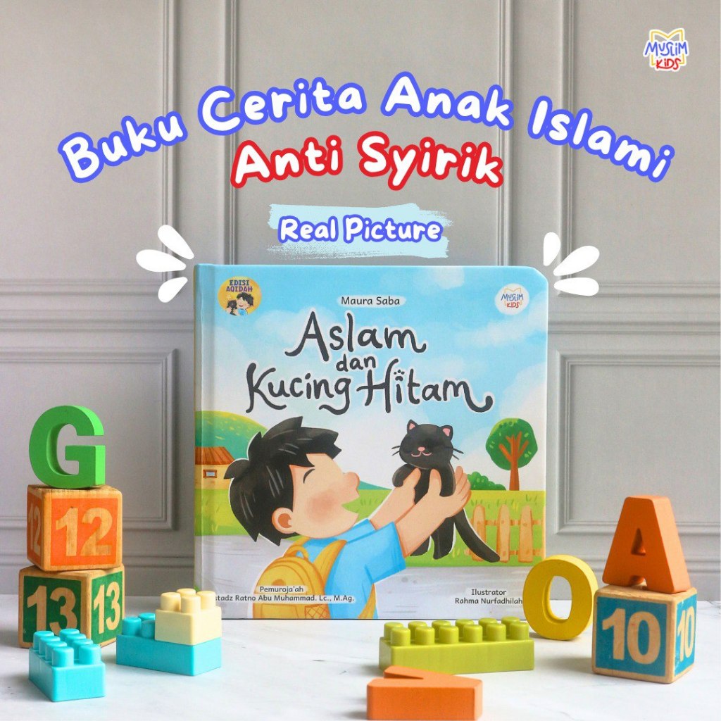 Jual Boardbook Aslam dan Kucing Hitam (Buku Cerita Anak Usia 3 ...