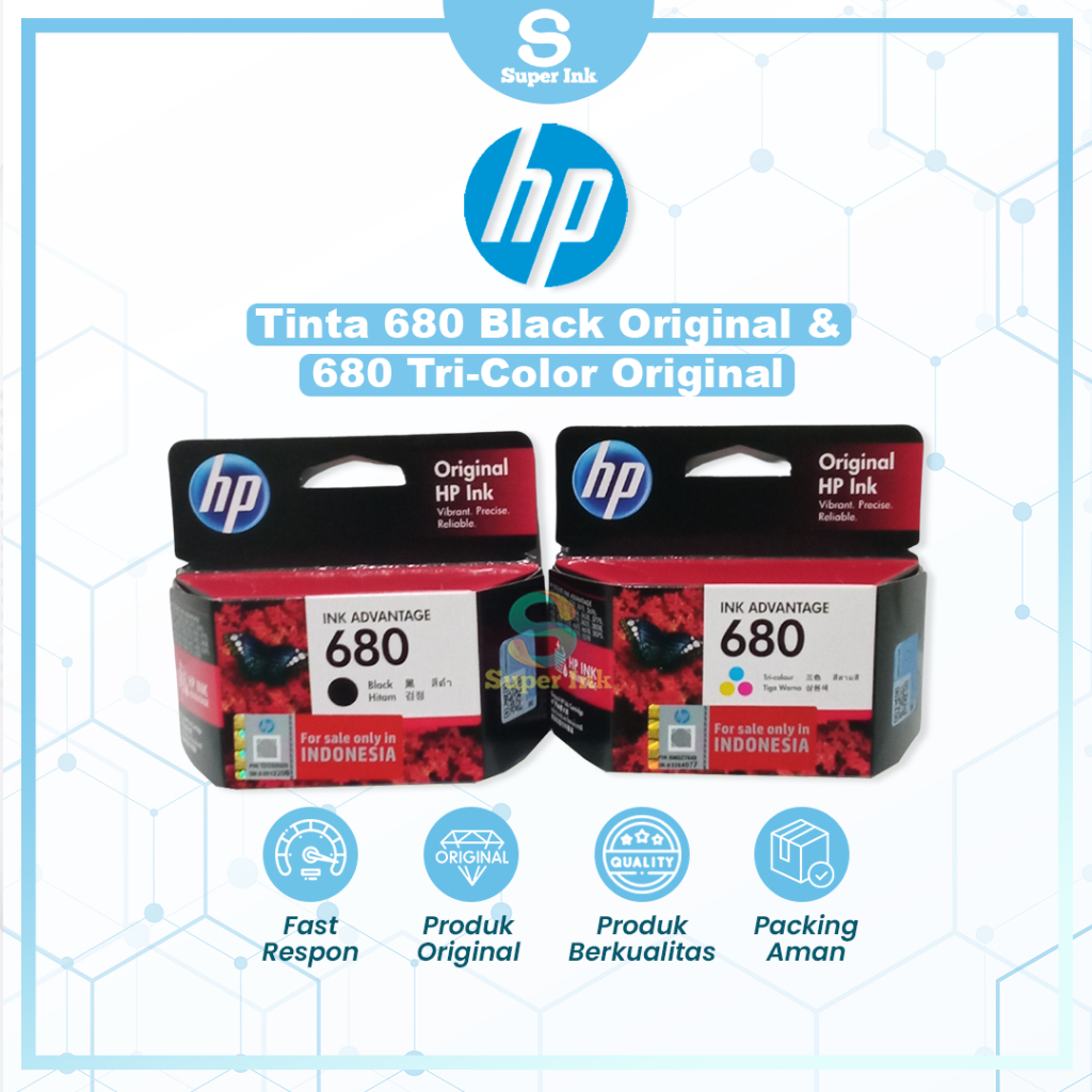 Jual Tinta Printer HP Original 680 Hitam Black Cartridge Asli Twin Pack ...