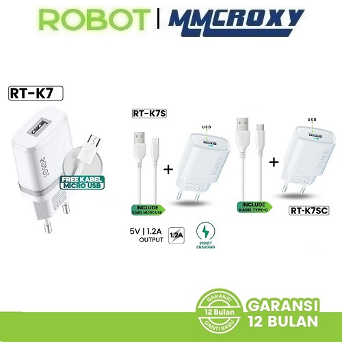Jual Robot RT-K7 / RT-K7S / RT-K7SC Adapter Charger With Kabel QC 5V ...