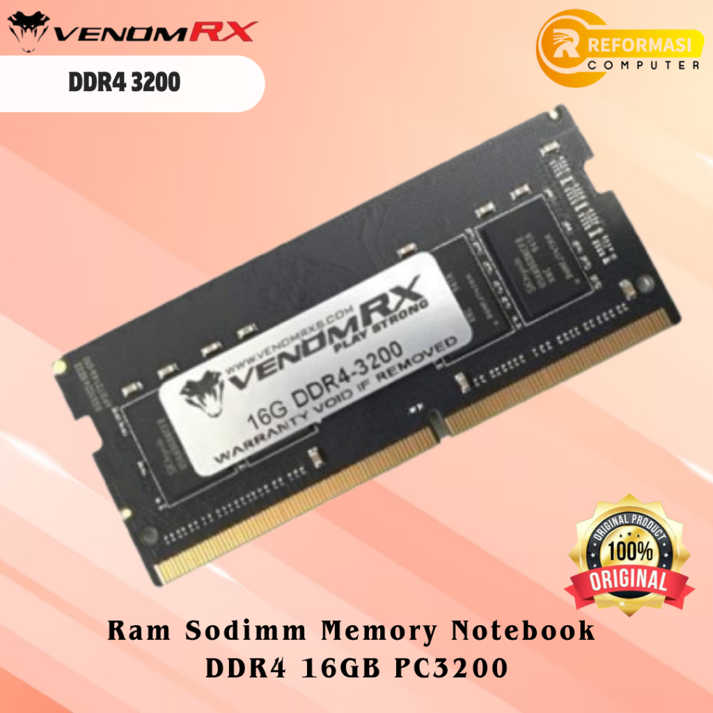 Jual VENOMRX Ram VenomRX Notebook RAM Sodimm DDR4 16GB PC3200 | Shopee ...