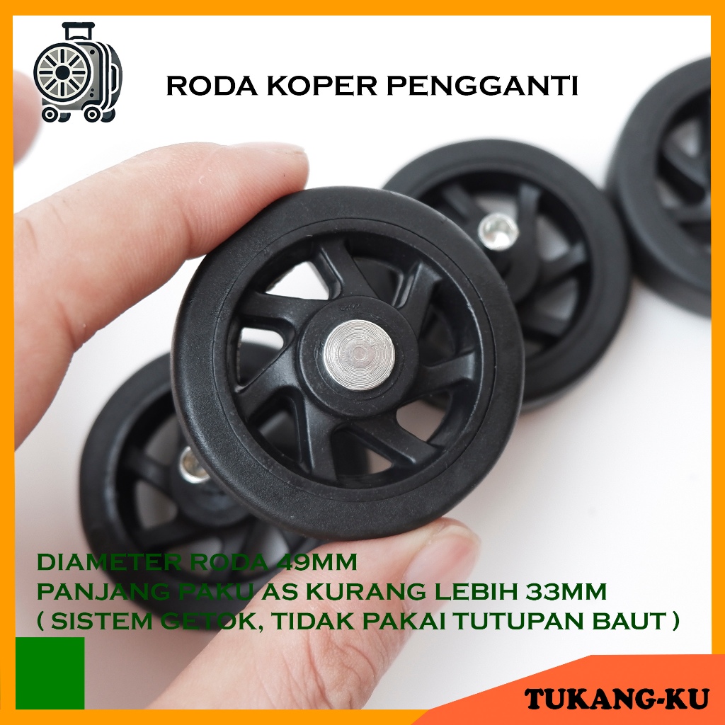 Jual TUKANGKU | RODA KOPER SINGLE PENGGANTI DIAMETER 49MM MOTIF KINCIR ...
