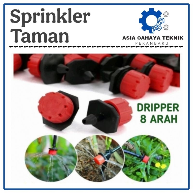 Jual Sprinkler Vortex Adjustable Dripper Micro Drip 8 Arah Taman Pot ...