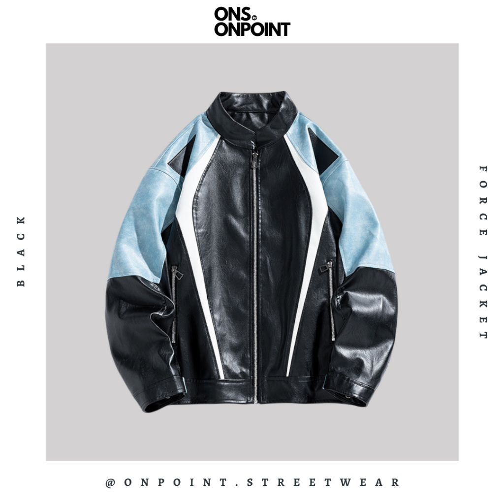 Jual [ONS BY ONPOINT] Force Jacket - jaket kulit pria jaket varsity ...